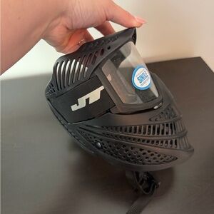 JT Full Face Paintball Mask Black Goggles Anti-Fog Lens